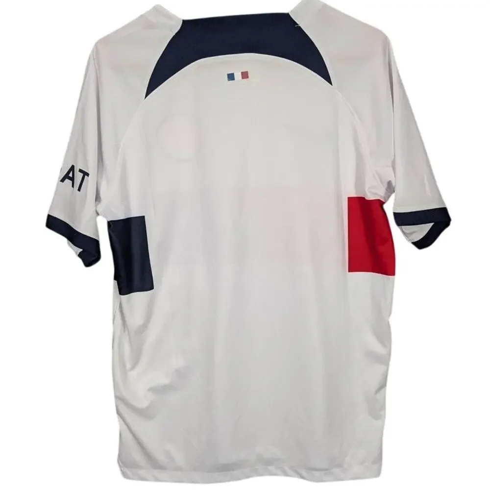 Nike Soccer Jersey Mens Medium White Colorblock Dri-FIT Paris Saint-Germain